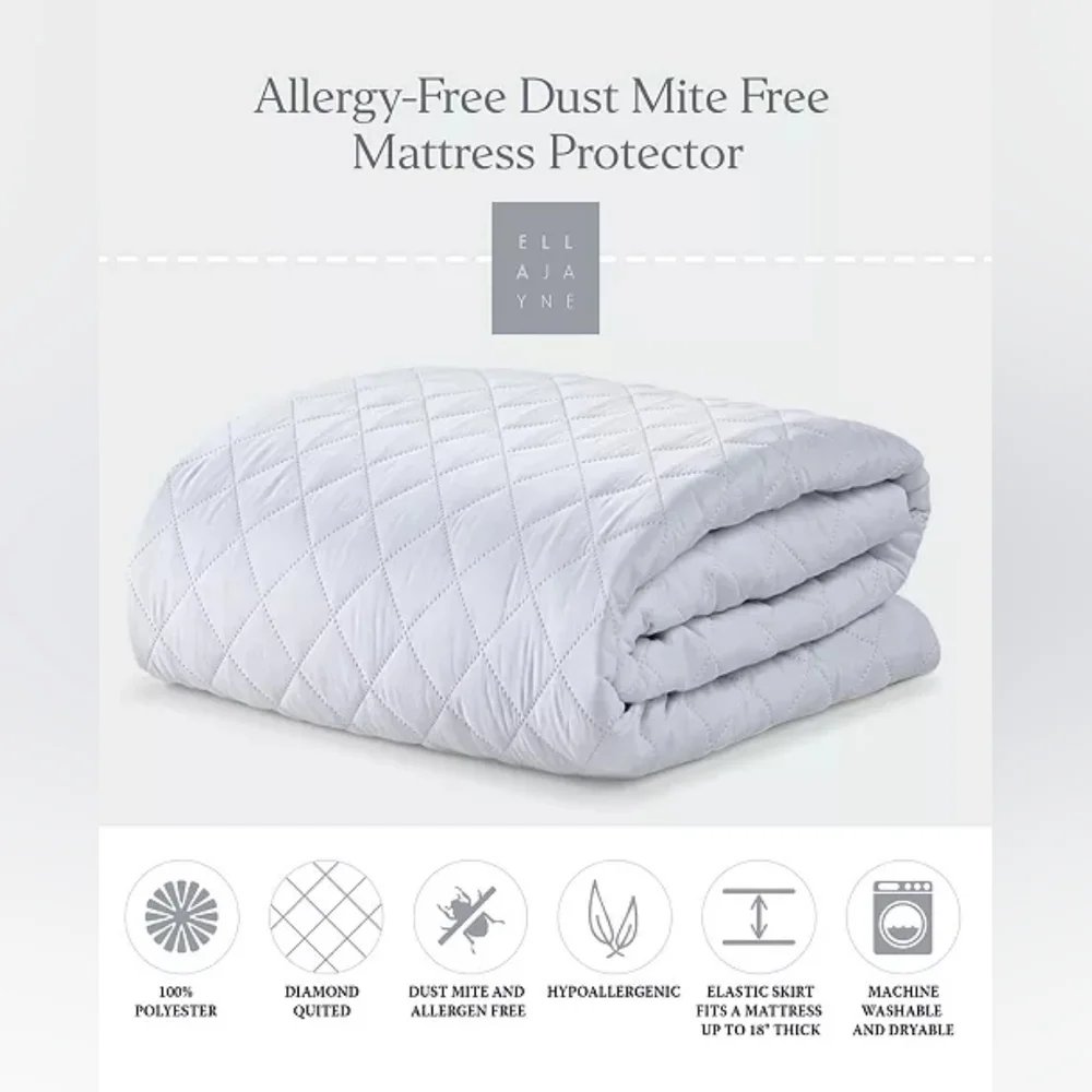 ELLA JAYNE Allergy -Free Dust Mite Free Mattress Protector - King